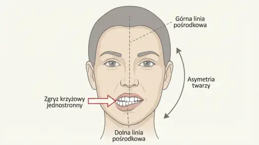 Krzywy zgryz a asymetria twarzy - kiedy aparat naprawdę pomaga?