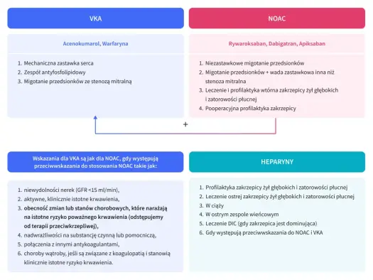 Czym zastąpić acenokumarol? Warfaryna, DOAC i heparyna