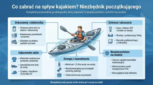 Co zabrać na kajaki - Spakuj się mądrze na spływ!