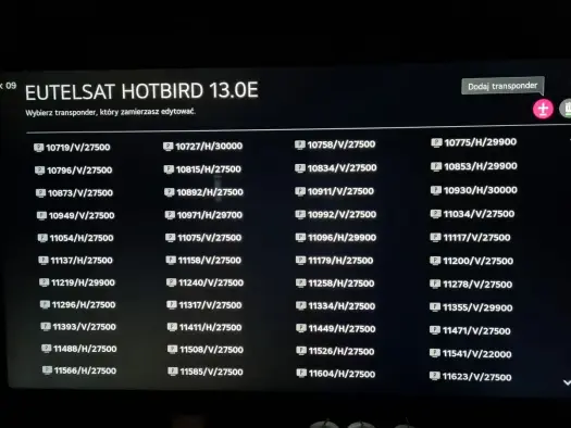 Wykaz kanałów Hot Bird 13°E: FTA, Polsat, Canal+. Jak szukać?