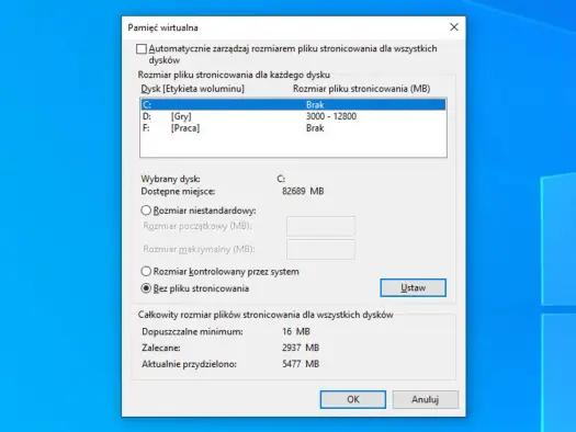 Plik stronicowania Windows 11 - czy warto go zmieniać?