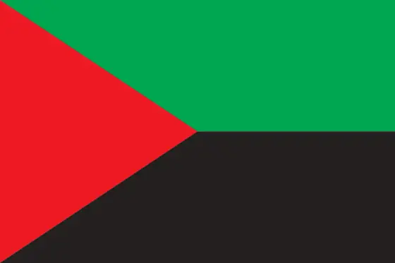 Zielono czarno czerwona flaga - Odróżnij Malawi, Sudan, Martynikę