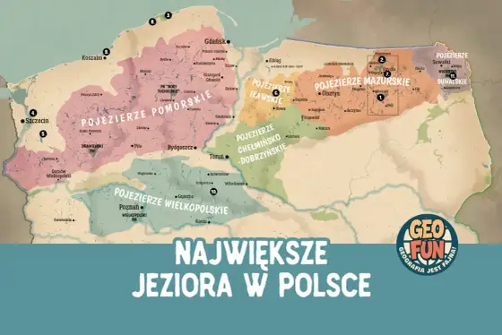 Mapa jezior w Polsce - jak czytać ją przed wyjazdem?