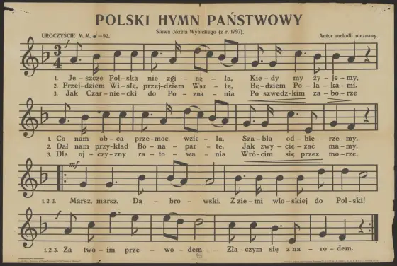 Kiedy powstał hymn Polski? Historia Mazurka Dąbrowskiego