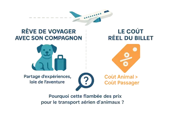 Tarif fret animaux - avion, ferry et coûts réels à prévoir