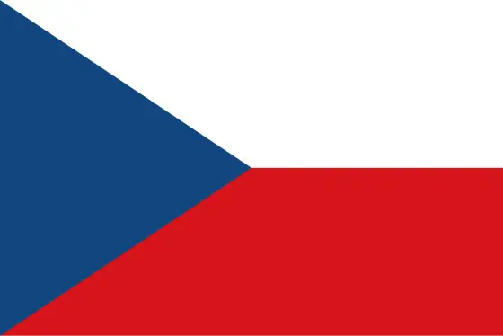 Flaga Czech - niebieski klin. Nie pomyl jej z polską!