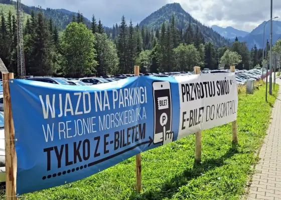 Parking przy Morskim Oku - ceny, rezerwacja i dojazd