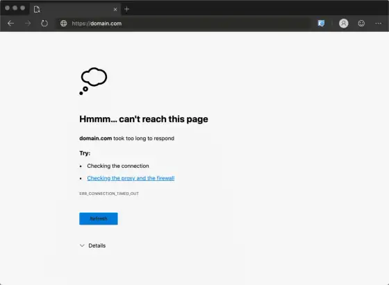Err_connection_timed_out - Jak naprawić ten błąd?