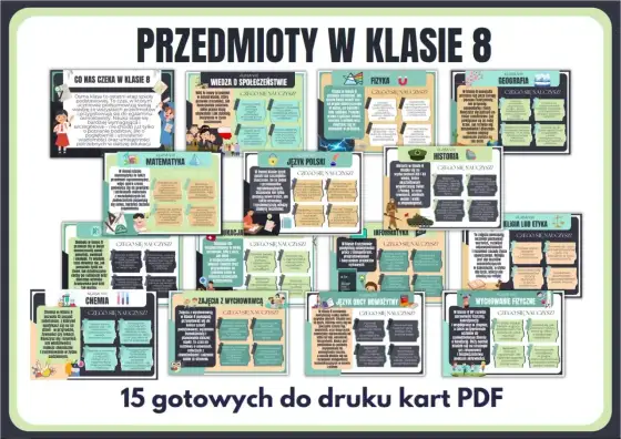 Przedmioty w 8 klasie - co naprawdę liczy się przed egzaminem?