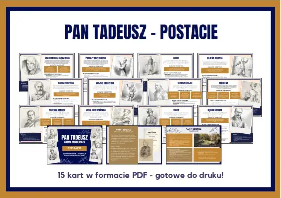 Pan Tadeusz - bohaterowie. Jak ich zapamiętać?