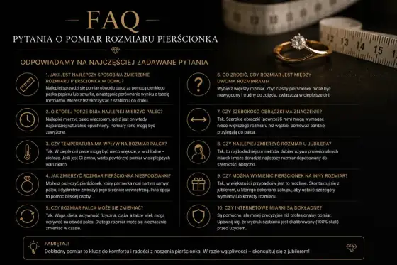 Obwód palca 7 cm - Rozmiar 30? Jak dobrać pierścionek idealnie