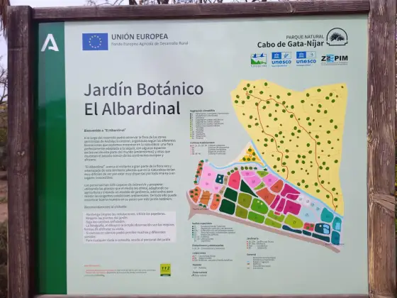 Jardín botánico de Almería - guía para visitar El Albardinal