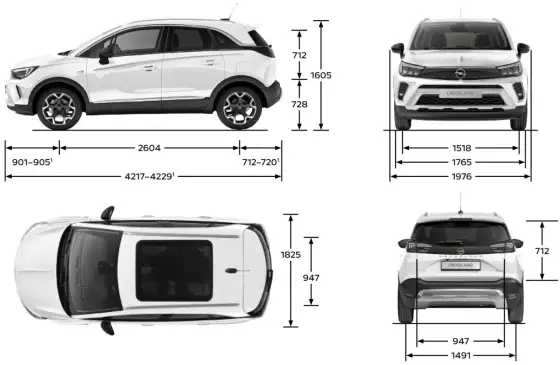 Opel Crossland - Wymiary, bagażnik: Czy to auto dla Ciebie?