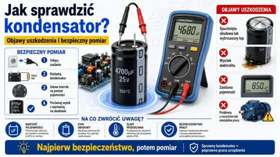 Kondensator rozruchowy - Objawy awarii i jak go sprawdzić