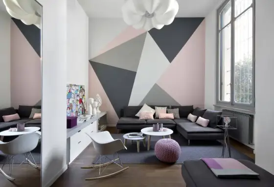 Pareti geometriche in casa - come farle funzionare davvero