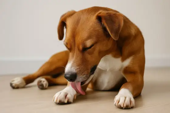 Mon chien se lèche les pattes - Causes et solutions d'expert