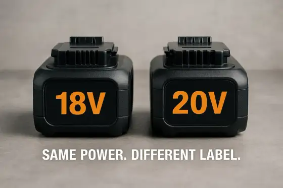 Batterie 18 V et chargeur 20 V, compatibles ou dangereux ?