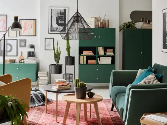 Zielony salon: Inspiracje i porady, jak stworzyć harmonię.