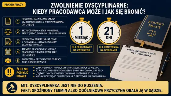 Zwolnienie dyscyplinarne - kiedy jest zgodne z prawem?