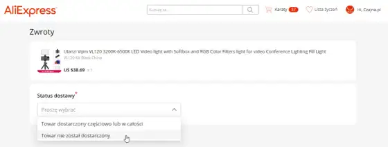 AliExpress: Spór w aplikacji? Krok po kroku odzyskaj pieniądze!