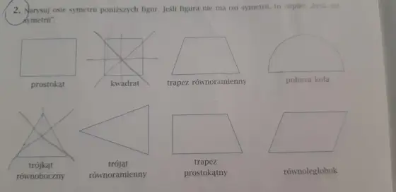 Ile osi symetrii ma kwadrat? Poznaj wszystkie 4 i nie myl!