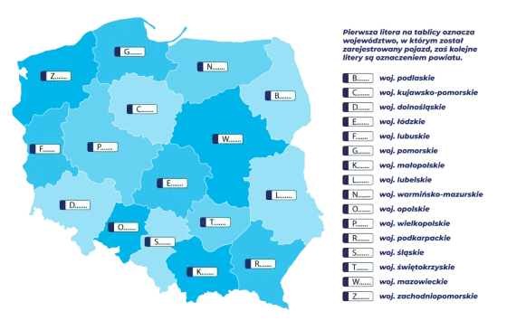 Jak czytać tablice rejestracyjne i rozpoznać województwo?