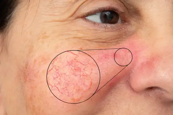 Cera naczynkowa - jak ją wyciszyć i kiedy iść do dermatologa