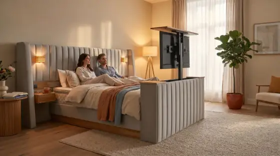 Fernseher im Schlafzimmer - So gelingt die perfekte Integration