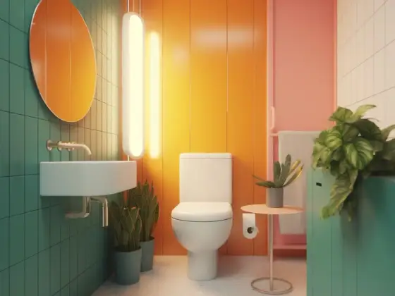 Déco de toilettes - styles, couleurs et lumière pour un petit WC
