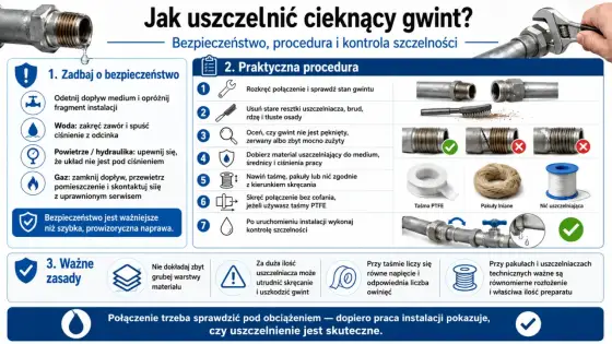 1 atm i gwinty w instalacjach - co trzeba wiedzieć?