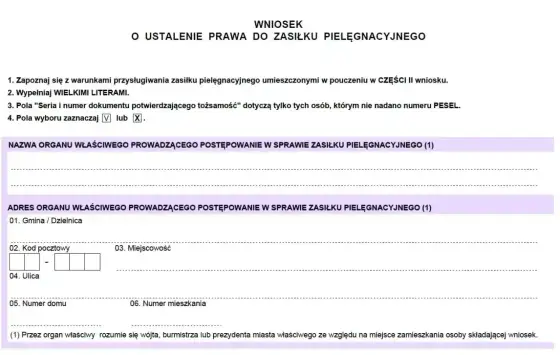 Zasiłek pielęgnacyjny - Kto dostanie i jak złożyć wniosek?