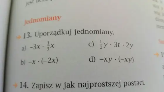 Jednomian - Rozpoznaj, uprość, uniknij błędów