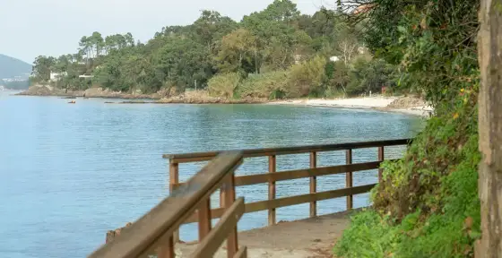 Playa de Mogor - guía para bañarte, pasear y comer bien en Marín