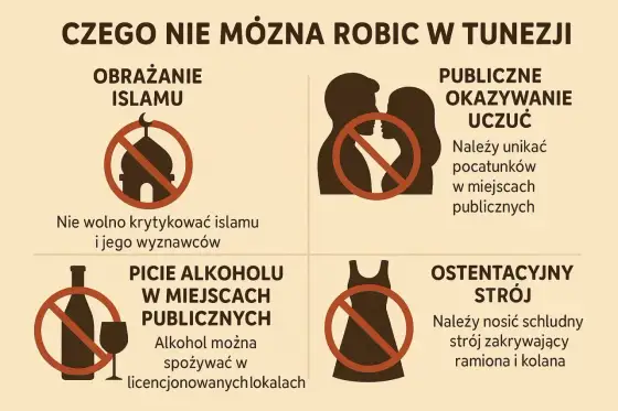 Tunezja - Czego nie wolno? Uniknij problemów w kurorcie!