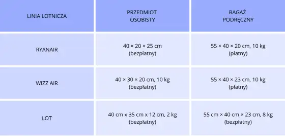 Wizz Air: Jaki bagaż? Wymiary, ceny, uniknij opłat!