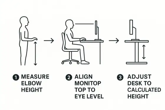 Desk Height Guide - Find Your Perfect Ergonomic Setup