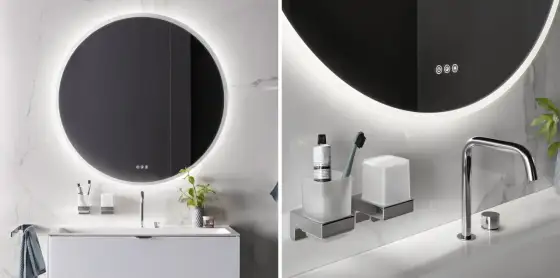Duże lustro LED: Poradnik wyboru, inspiracje i błędy
