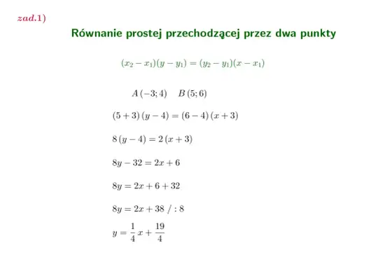 Prosta z dwóch punktów - Oblicz bezbłędnie i szybko!