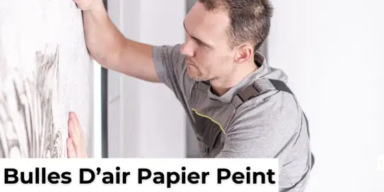 Bulle sur papier peint sec - Réparer sans tout refaire