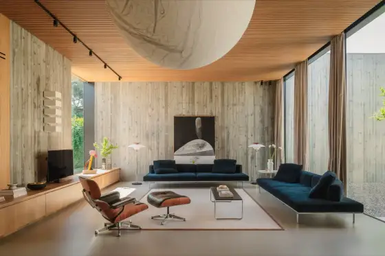 Brutalist interior design per una casa materica e vivibile