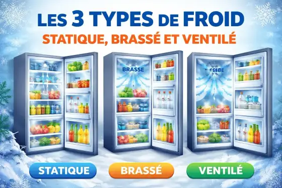 Froid ventilé du réfrigérateur, avantages et limites