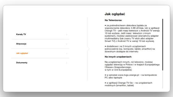 Orange TV bez dekodera - Jak oglądać na każdym urządzeniu?