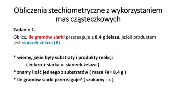 Stechiometria - Opanuj obliczenia chemiczne krok po kroku