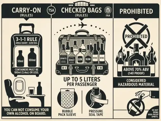 Alkohol w bagażu rejestrowanym - Co musisz wiedzieć?