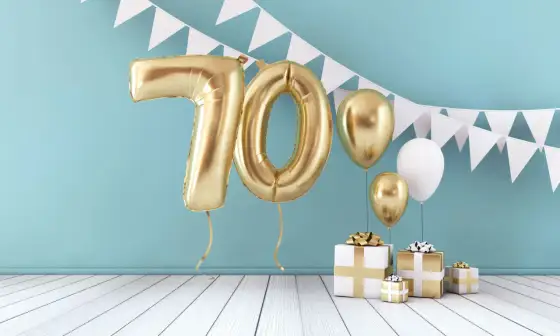 Życzenia na 70 urodziny - Co napisać, by szczerze wzruszyć jubilata?