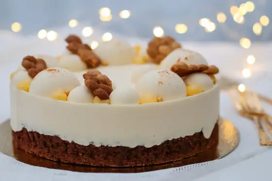 Tårta med lemoncurd & chokladmousse - Perfekta snitt