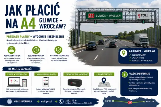 A4 płatna? Sprawdź! Uniknij opłat i kolejek na autostradzie.