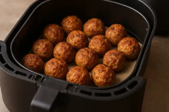 Polpette in friggitrice ad aria - morbide e dorate, la guida