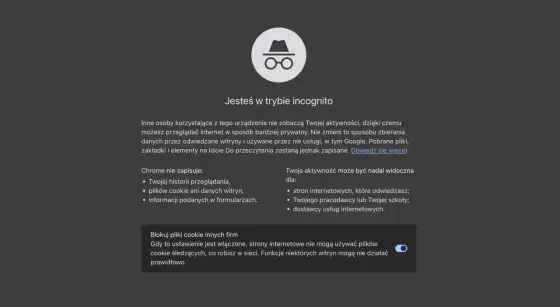 Tryb incognito - Czy naprawdę chroni Twoją prywatność?
