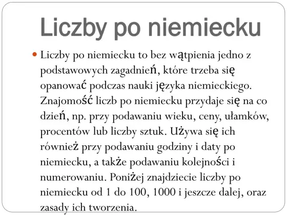 Liczby po niemiecku - Opanuj zasady i uniknij błędów!